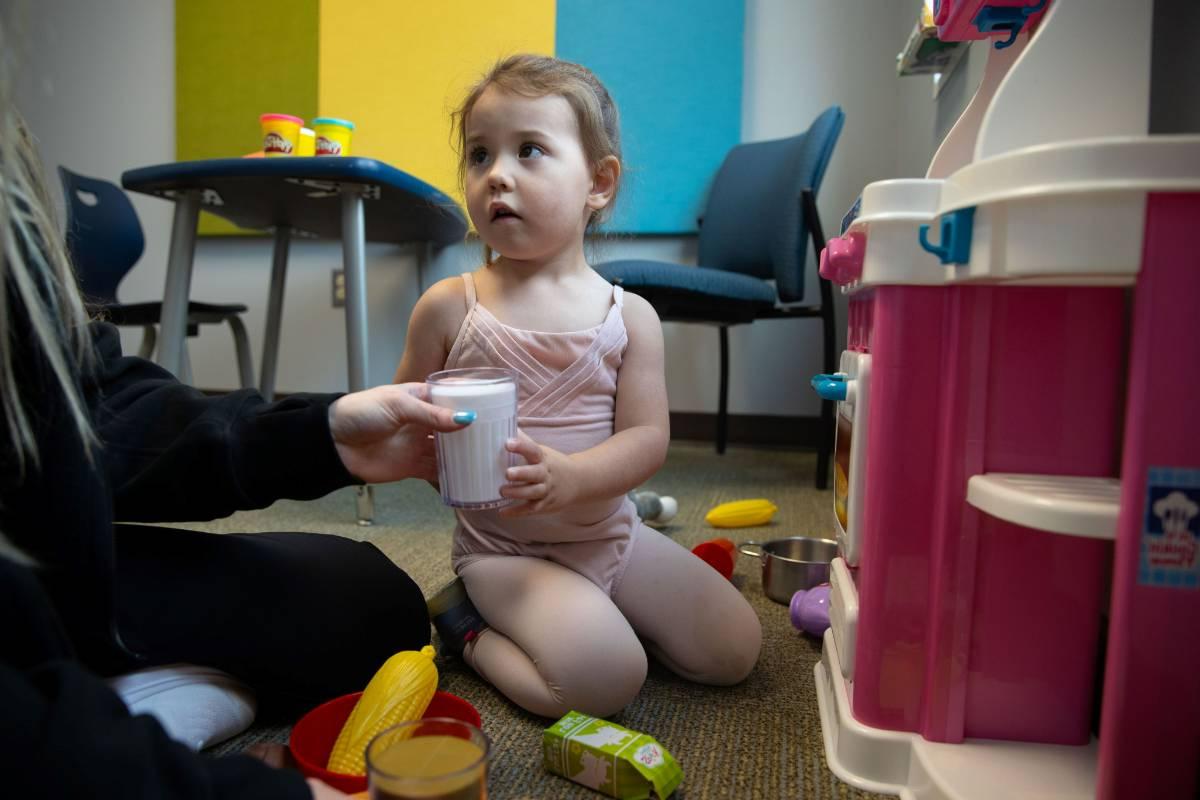 Preschool aged client observation during play